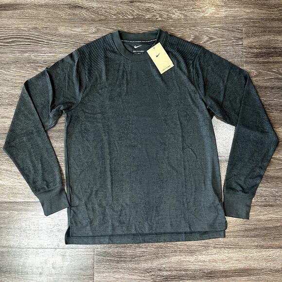 Nike Axis Dri-FIT ADV APS Performance Long Sleeve Size M Shirt Grey FB8532-060 - Picture 1 of 3